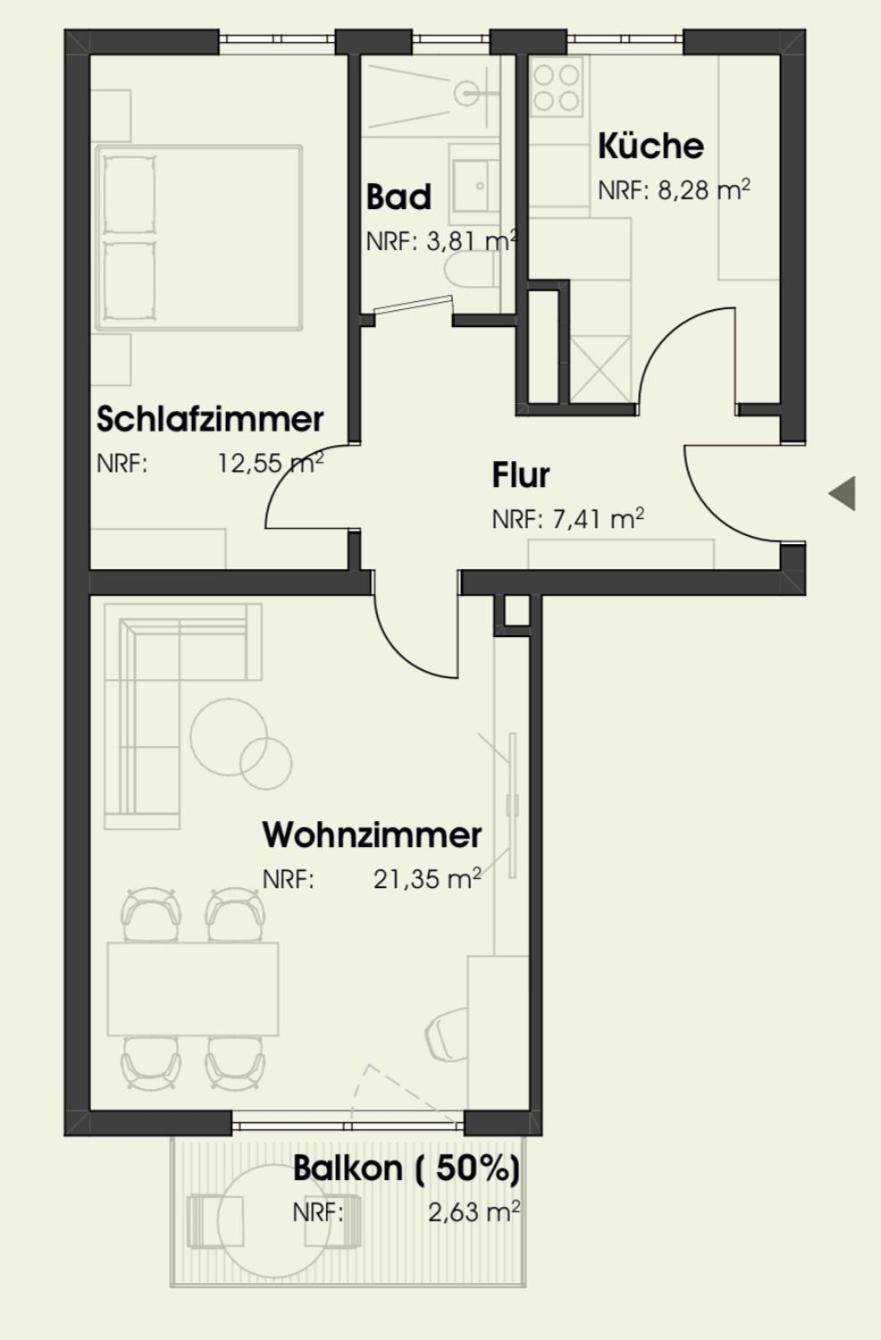 New-York Appartment, 2 Zimmer, Zentral Naehe Bahnhof Wilhelmshoehe Kassel Exterior foto